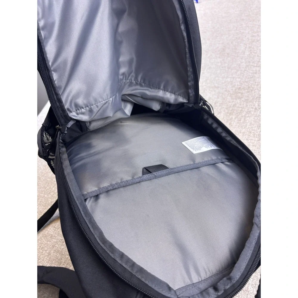 The North Face Stalwart Backpack Grey Black Novartis Logo Laptop Bag NF0A52S7
